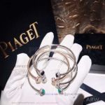Perfect Fake 925 Silver Piaget Possession Open Bangle Bracelet 